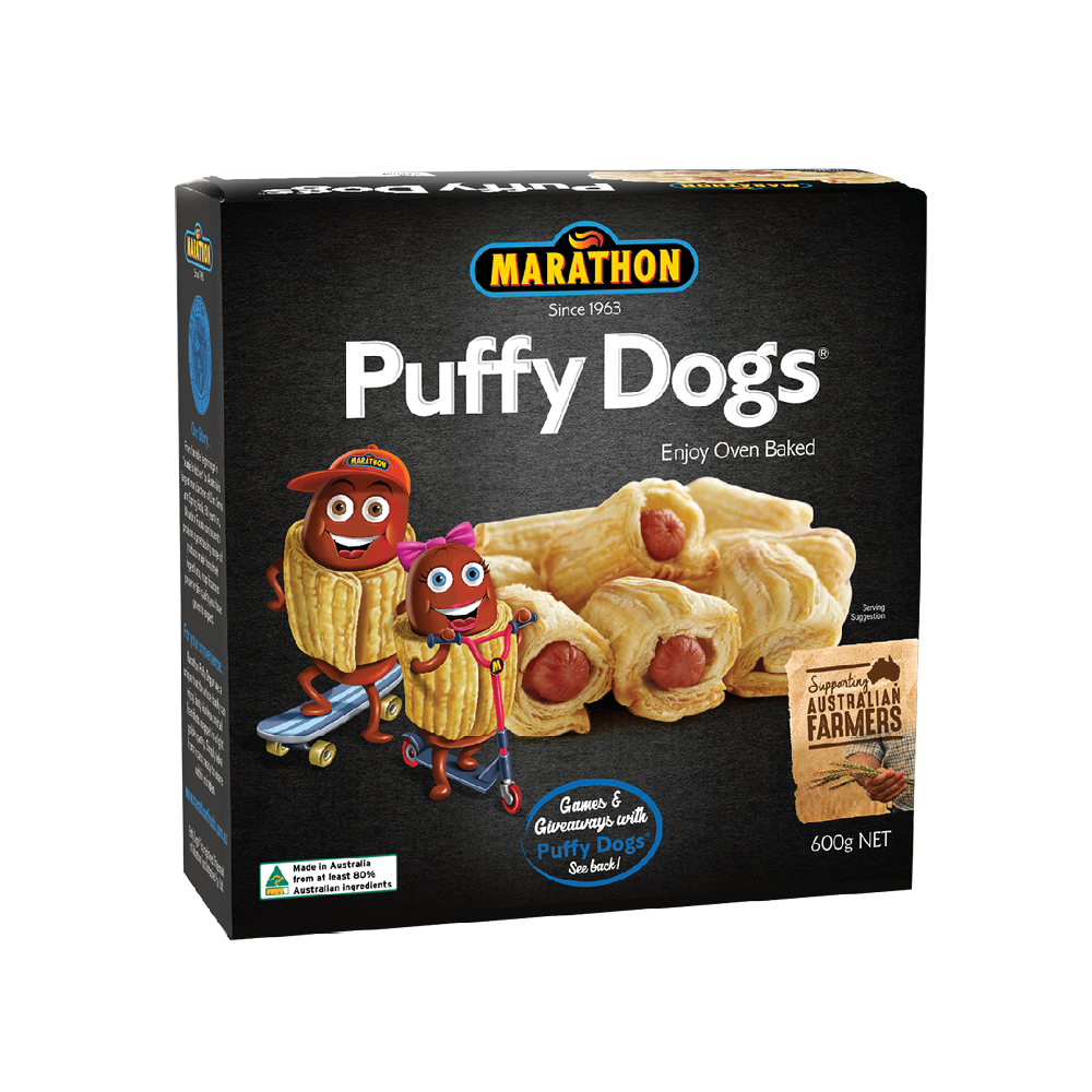 Marathon Puffy Dogs 600g Marathon Foods Marathon Puffy Dogs 600g Marathon Foods